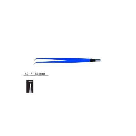 Pinza Bipolar Curva Conexión EU 18cm