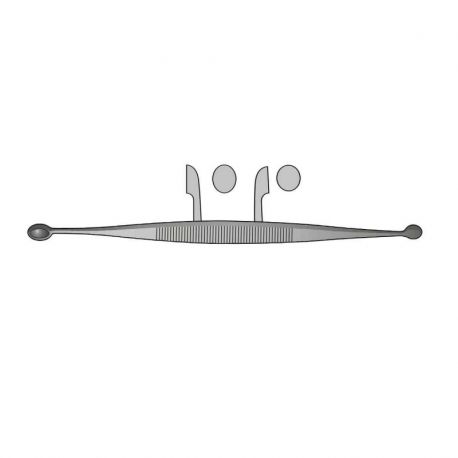 Cucharilla doble Jacobson corta 14cm Cucharilla doble Jacobson corta 14cm