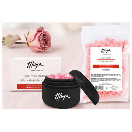 KIT MINI CALENTADOR DE CERA + CERA THUYA