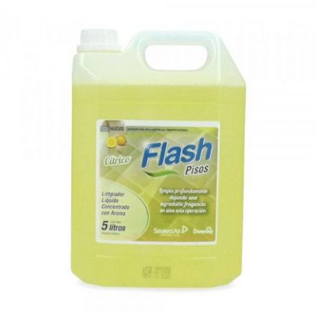 Flash Limpiador Abrillantador de Suelos 5 L. Caja 4 unid.