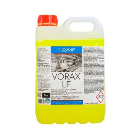 Vorax LF Desengrasante Espuma Controlada Máquinas 5 L.- Caja 4 unid.