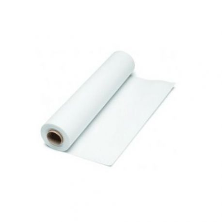 Rollo papel camilla de 2 capas laminado con precorte 60 mts, Blanco