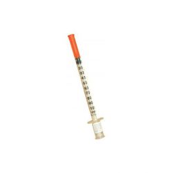 Jeringa Insulina 1 ml. con aguja 0.5 x 16 mm. Caja 120 unid centesimal (OFERTA 2 CAJAS)